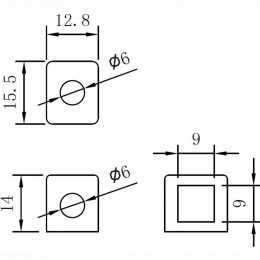 12V 8Ah YS12-9-BS terminals