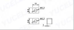 Baterie moto Yucell cu GEL 12V 6Ah YG7B-4, terminale