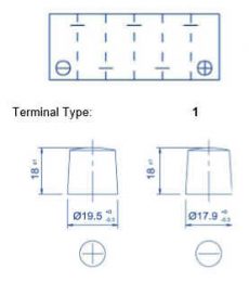 Acumulator auto 12V 60Ah 540A, TITANIUM PRO Terminals