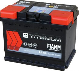 12V 55Ah 480A FIAMM Titanium Black right