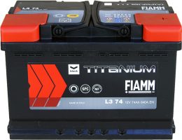 12V 74Ah 640 - FIAMM Titanium Black