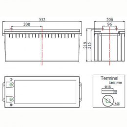 FCD 12V 200Ah acumulator Deep Cycle